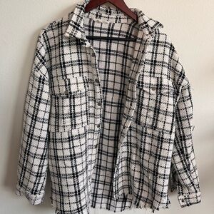 The 12th tribe quilted checkered jacket